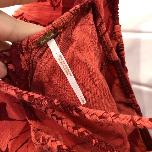 Free People Merpati Print Over-the-shoulder Top - Picture 7 of 8